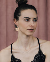 Creolen 'Halbkreis Fächer' aus Porzellan