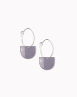 Creolen 'Halbkreis Fächer' aus Porzellan