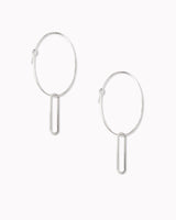 Creolen 'Halbkreis Oval' aus Porzellan