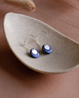 Creolen 'Plättchen' aus Porzellan