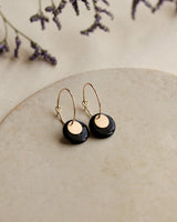 Creolen 'Plättchen' aus Porzellan