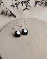 Creolen 'Plättchen' aus Porzellan