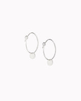 Creolen 'Plättchen' aus Porzellan