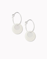 Creolen 'Plättchen' aus Porzellan