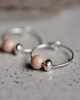 Creolen 'Porzellanperle'