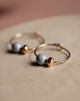 Creolen 'Porzellanperle'