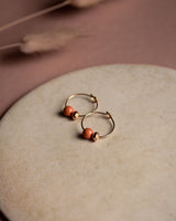 Creolen 'Porzellanperle'