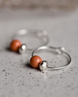 Creolen 'Porzellanperle'