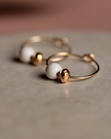 Creolen 'Porzellanperle'