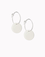 Creolen 'Plättchen' aus Porzellan