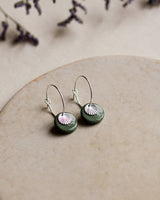 Creolen 'Sonnenplättchen' aus Porzellan