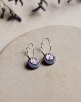 Creolen 'Sonnenplättchen' aus Porzellan