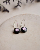 Creolen 'Sonnenplättchen' aus Porzellan