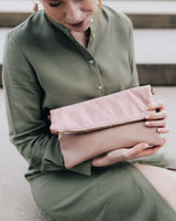 Vegane Foldover-Clutch 'Finja' - Blush