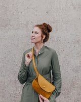 Vegane 3in1-Gürteltasche 'Gerit' - Senfgelb