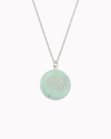 Halskette mit Porzellan-Anhänger 'Bäumchen'