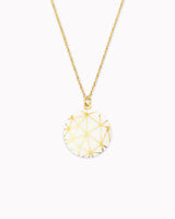 Halskette mit Porzellan-Anhänger 'Geo'