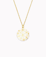 Halskette mit Porzellan-Anhänger 'Geo'