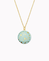 Halskette mit Porzellan-Anhänger 'Terrazzo'