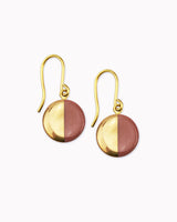 Porzellan-Ohrhänger 'Halbkreis'