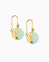 Porzellan-Ohrhänger 'Halbkreis'