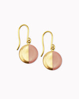 Porzellan-Ohrhänger 'Halbkreis'