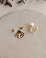 Ohrstecker 'Fächer' 3-in-1