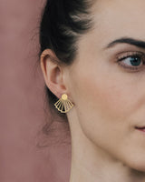 Ohrstecker 'Fächer' 3-in-1