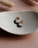 Ohrstecker 'Mondplättchen' aus Porzellan