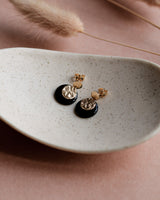 Ohrstecker 'Mondplättchen' aus Porzellan