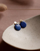 Ohrstecker 'Porzellanplättchen Rund'