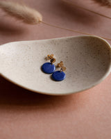 Ohrstecker 'Porzellanplättchen Rund'