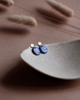 Ohrstecker 'Porzellanplättchen Rund'