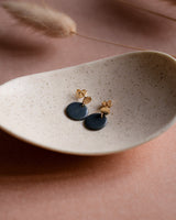 Ohrstecker 'Porzellanplättchen Rund'