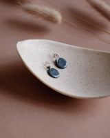 Ohrstecker 'Porzellanplättchen Rund'