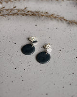 Ohrstecker 'Porzellanplättchen Rund'