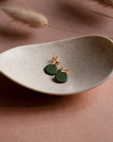 Ohrstecker 'Porzellanplättchen Rund'