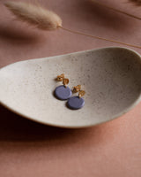 Ohrstecker 'Porzellanplättchen Rund'