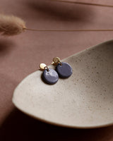 Ohrstecker 'Porzellanplättchen Rund'