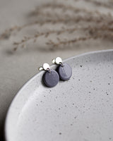 Ohrstecker 'Porzellanplättchen Rund'