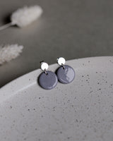 Ohrstecker 'Porzellanplättchen Rund'