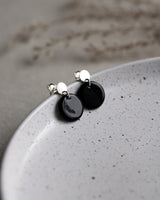 Ohrstecker 'Porzellanplättchen Rund'