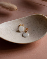 Ohrstecker 'Porzellanplättchen Rund'