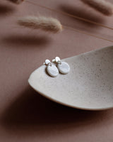 Ohrstecker 'Porzellanplättchen Rund'