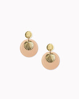 Ohrstecker 'Sonnenplättchen' aus Porzellan