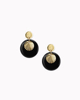 Ohrstecker 'Sonnenplättchen' aus Porzellan