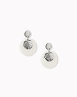 Ohrstecker 'Sonnenplättchen' aus Porzellan