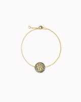 Porzellan-Armband 'Blumenstern'