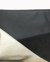 Vegane 'Geo'-Umhängetasche 'Gesina' - Schwarz/Gold