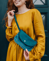 Vegane 3in1-Gürteltasche 'Gerit' - Petrol